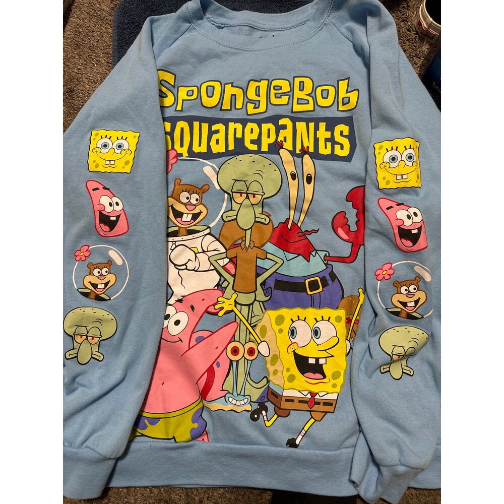 Nickelodeon Girl's Sweatshirt 3XL‎ Juniors Spongebob Squarepants Patrick Fleece